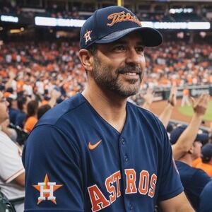 Titleist‎ Houston Astros MLB Golf Hat Navy Blue 47 Brand Stretch Fit M-L TH5FMLB